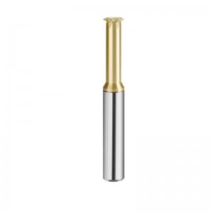 ໂລຫະປະສົມ Tungsten Carbide ແຂ້ວດຽວ Spiral Milling Cutter ເຄື່ອງມື CNC