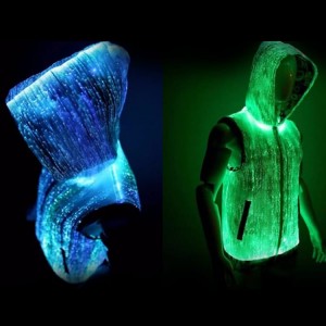 Jacket Luminous LED le haghaidh Taispeáin Rince