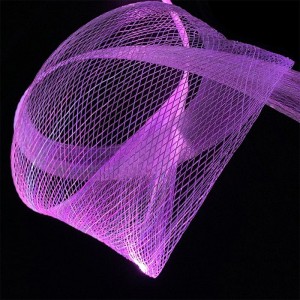 Luminous Grid Led Fiber Optic Net Mesh til belysningsdekoration