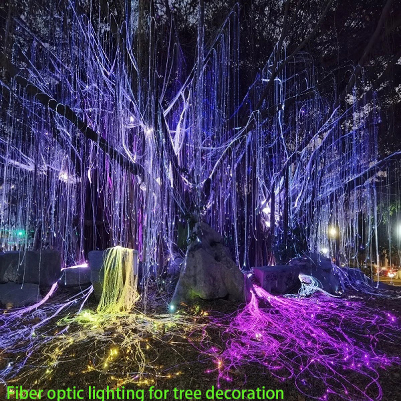 Jou Konje Deyò Fibre Optique Jaden Tree Lighting En Imaj