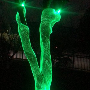 Luminous Grid Led Fiber Optic Net Mesh foar ferljochting dekoraasje
