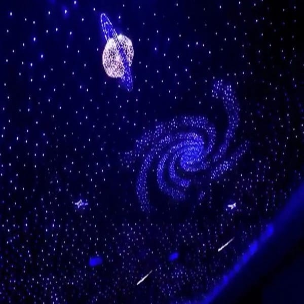 Талшықты-оптикалық жұлдызды төбеге арналған жарықтандыру таңдаулы кескіні
