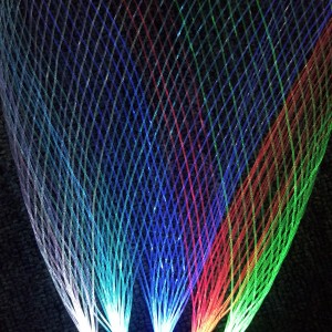 LED Fiber Optic Mesh ljocht