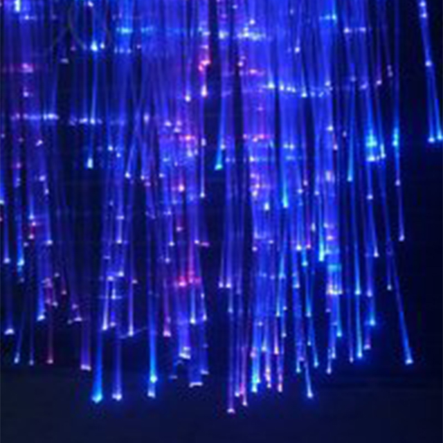 Plastik fiber optik ışıklar perde çocuklar için dekoratif duyusal oda Öne Çıkan Resim