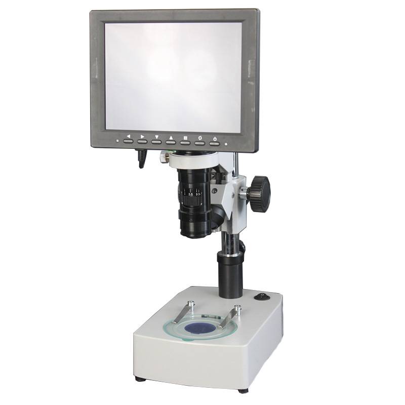 8 LCD Stereo Microscope, 0.7x~4.5x, USB+VGA Dual Output