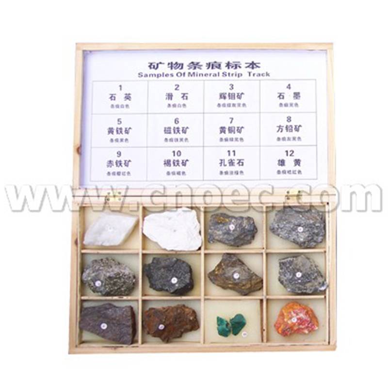 Samples of Mineral Strip Track 12 Kinds