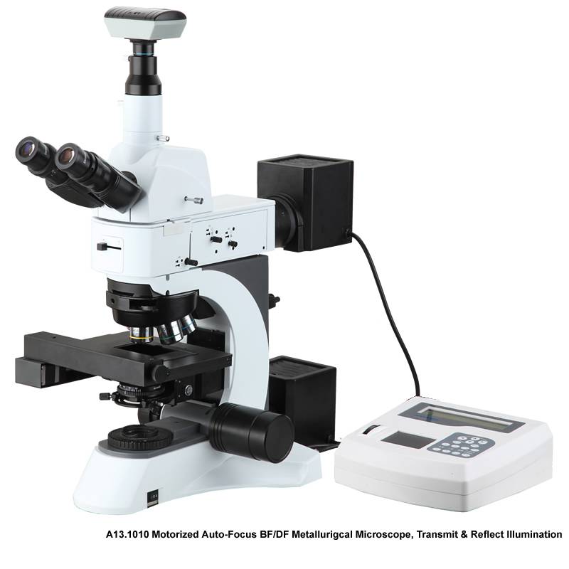Motorize Auto-Focu BF/DF Metallurgical Microscope