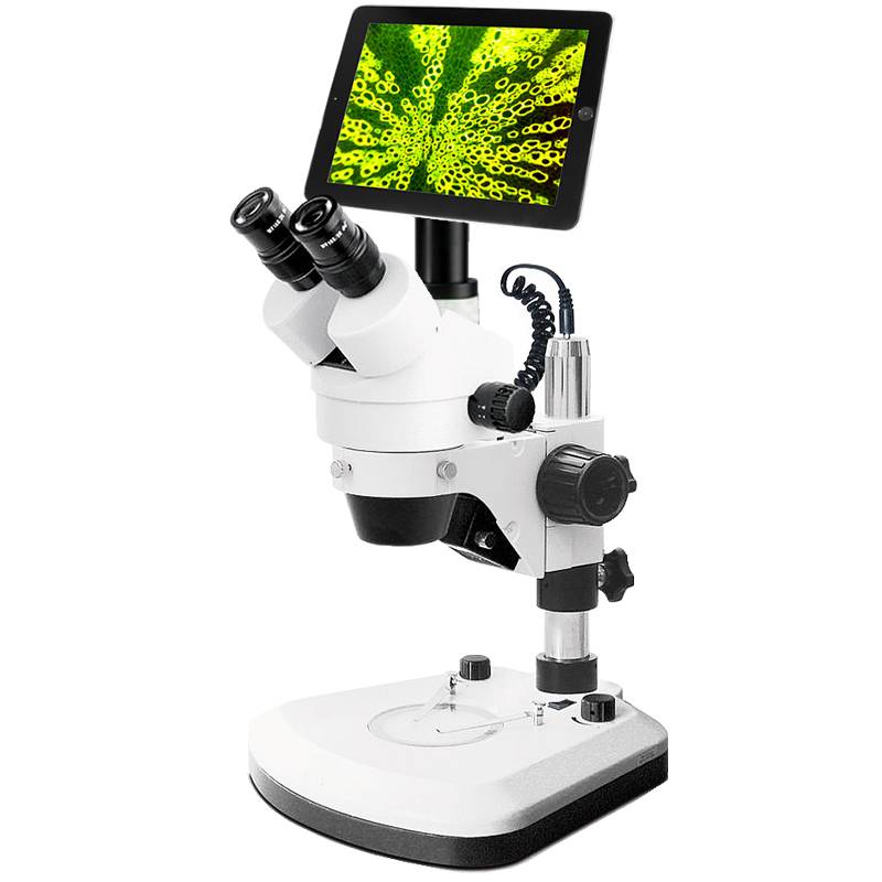 9.7” LCD Pad Digital 7-45x Zoom Stereo Microscope