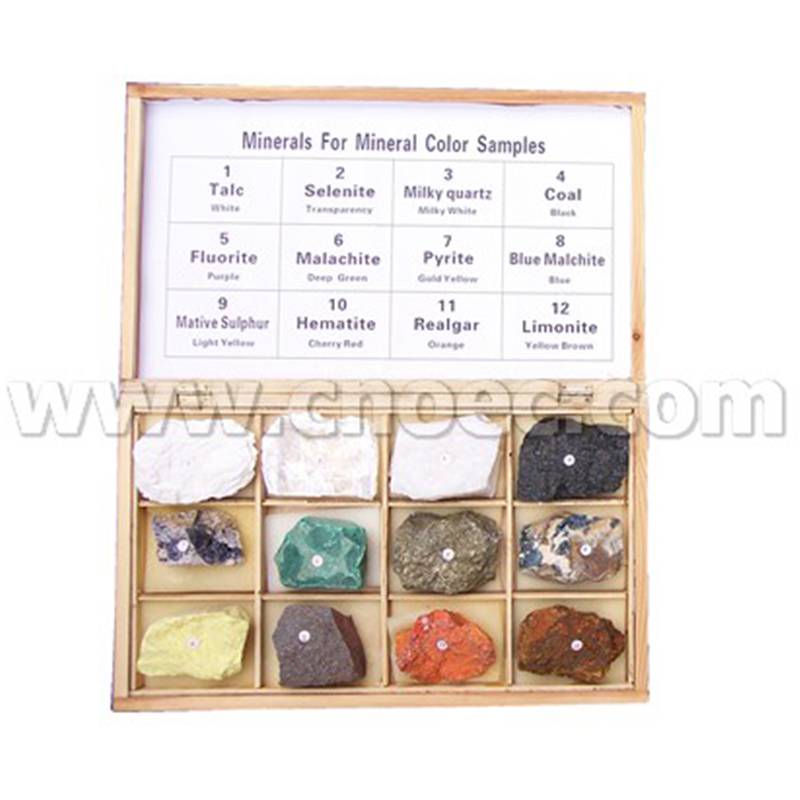 Samples of Mineral for Mineral Color 12 Kinds