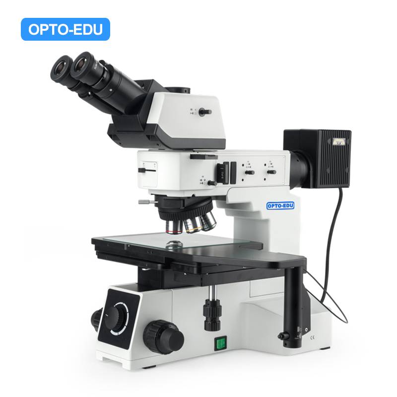A13.0901N-RT Metallurgical Microscope, BF/DF, DIC, Semi-APO, PL, Reflect & Transmit Light