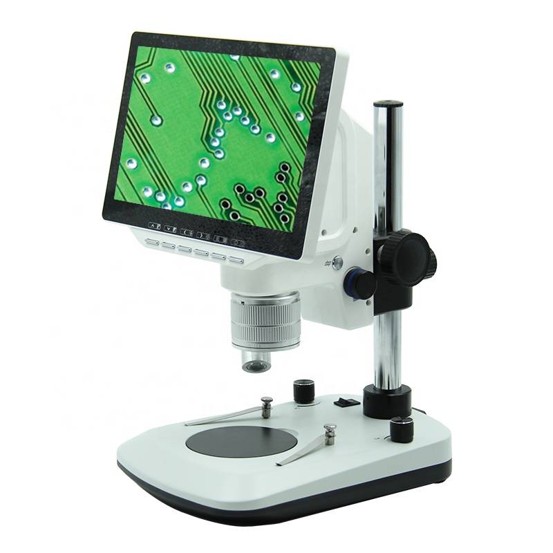 10.6 LCD Digital Stereo Microscope, 0.7~4.5x, 2M