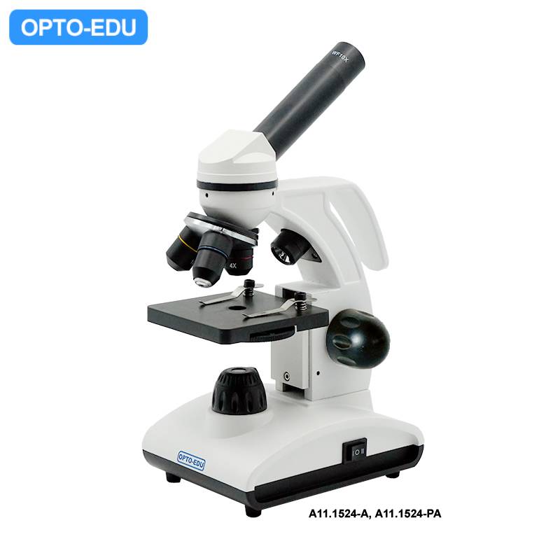 A11.1524-PA Monocular Student Microscope, Plastic Body, Coarse Focusing