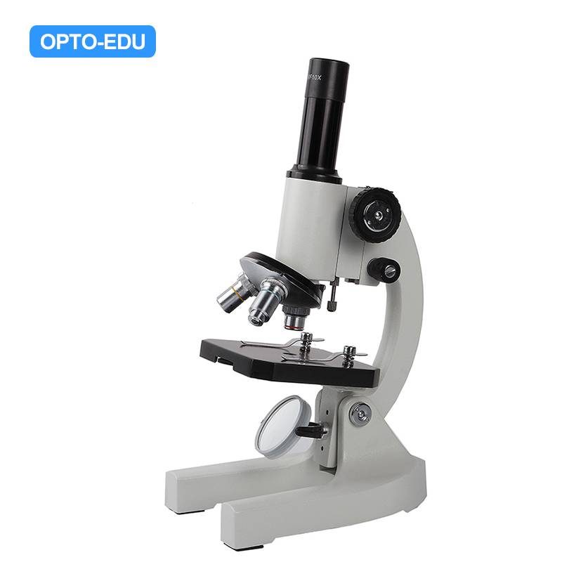 Student Biological Microscope, Vertical Monocular Head, Coarse & Fine Focus