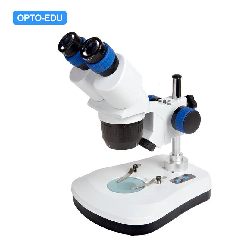 A22.1237-PA Stereo Microscope, 1x2x/1x3x/2x4x, Pole Stand, Touch Switch