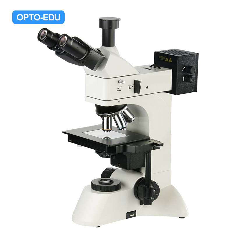 A13.0211 Upright Metallurgical Microscope, Transmit & Reflect, BF, DIC, Polarizing