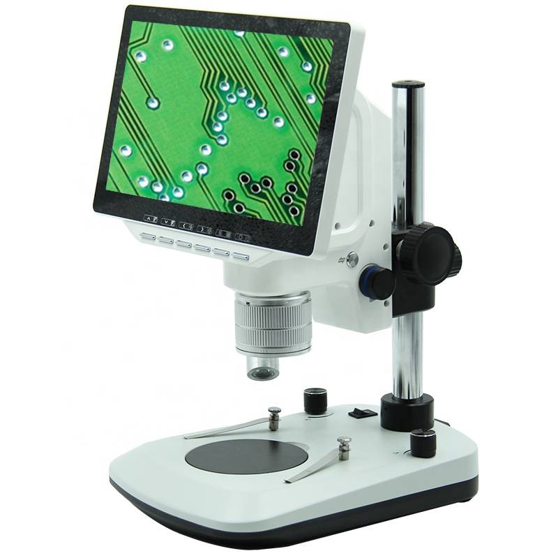 10.6 LCD Digital Stereo Microscope, 0.7~4.5x, 16M