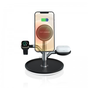 N62 Greito belaidžio įkrovimo stovas, skirtas Airpods, iwatch ir iphone