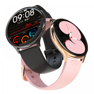 1.28 modfedd rownd bluetooth 5.0 smart watch gwrth-ddŵr smartwatch gyda sglodion realtek