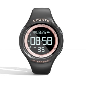 Jam alarm vibrating pedometer olahraga jam digital
