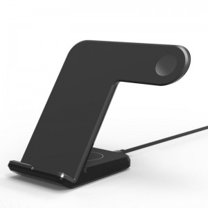 Greitas qi 3 viename belaidis įkrovimo stovas greitas įkroviklis iPhone 12, airpods