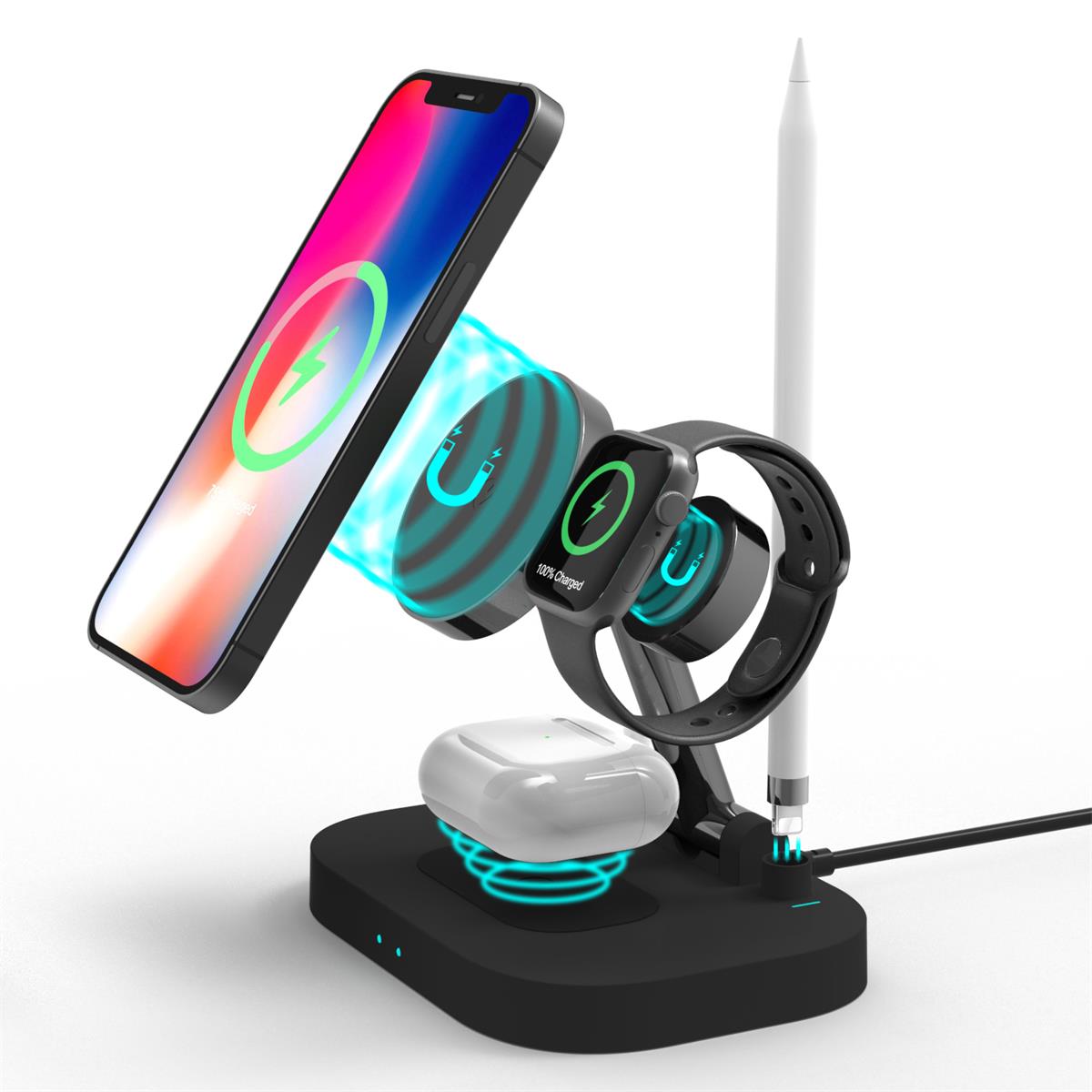 New model Foldable Multifuction Wireless charger: Charging Stands, iPhone Docks, and More