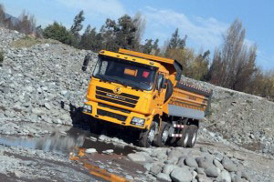 35 ~ 50 Ton Payload , Shacman 12 mawilo Dampu Truck - F3000 8×4
