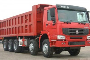 16 پہیے، 60 ٹن پے لوڈ، SINOTRUK HOWO ڈمپ ٹرک