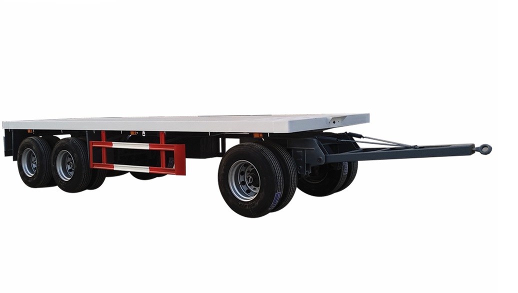 Dalset Europa bit Kina Flatbed fuld trailer med anhængertræk producenter og leverandører  |Orientalske køretøjer