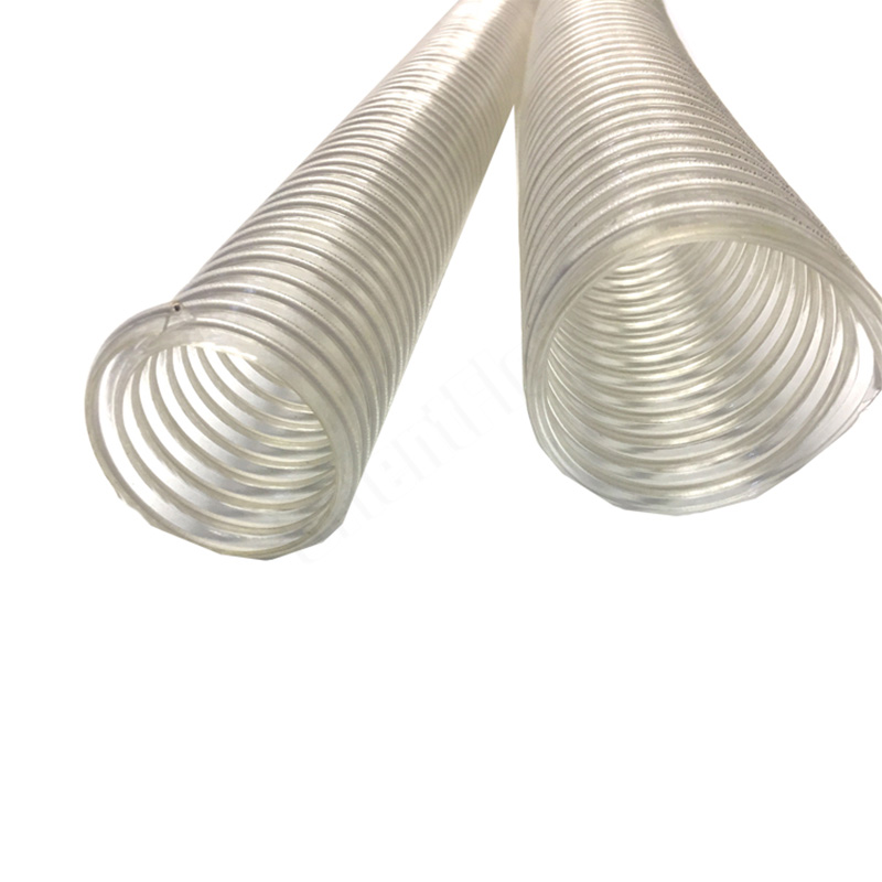 PVC tērauda stiepļu kanāla šļūtene elastīga un viegla