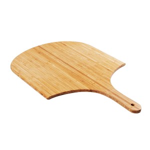 Tabla de pizza de madeira de bambú 100% para panadería doméstica