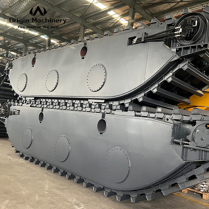 Amphibious Excavator Undercarriage Pontoon with Floating Track