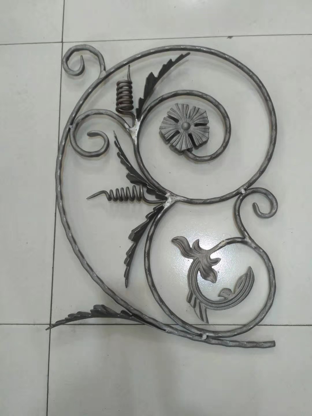 vallas y puertas ornamentales panel de decoración de hierro forjado rosetas de hierro forjado