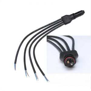 M19 1 ទៅ 4 Way IP67 Waterproof Splitter Y Type Extension Cable Wire Connectors