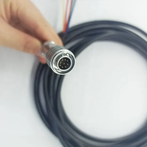 Connettore elettrico a 8 pin per cavo maschio push-pull industriale circolare