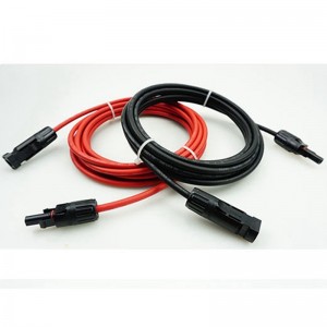 Sonkrag PV-kabel 4mm2 vir Sonpaneel-sonkrag-PV-kabel met MC4-koppelaars