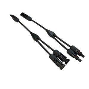 MC4 solaris 1 ad 2 Y Connector Lead - 4mm2 Cable solaris 30A cables solaris connectores