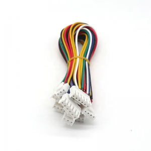 စိတ်ကြိုက် 6 Pin JST GH 1.25mm ချိတ်ဆက်ကိရိယာ စက်မှုလျှပ်စစ် LED Light Bar Wire Harness Cable စည်းဝေးပွဲ