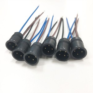 PCB Panel M12 sirkulær kontakt 4 pins terminal ledning Plast loddekabel