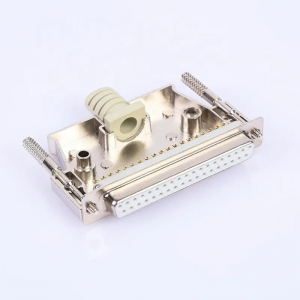 DB37 Metal Connector 37 Pin Hole Port Socket Male Male 2 Row Adapter Connector