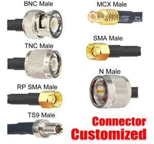 N Nau'in Mai hana ruwa Male Plug Splitter RF Coaxial Adafta Cable Coax na USB taro sma namiji zuwa sma namiji