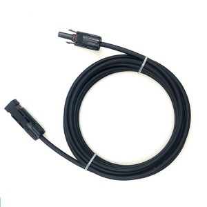 4mm2 Günəş Uzatma kabeli DC suya davamlı günəş paneli konnektoru ilə 6mm2 günəş kabeli