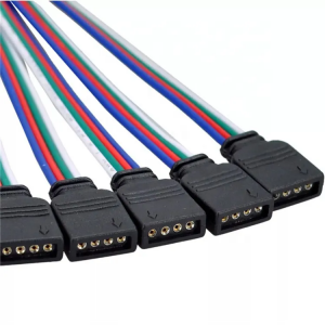 Fabrikant OEM Weiblech Männlech LED Kabel RGB Connector Kabel 10cm elektresch Drot