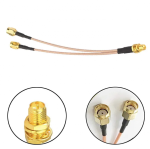 N Kalite Waterproof Male Plug Splitter RF Coaxial Adapter Kab Coax kab asanble sma gason to sma gason