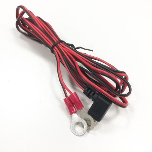 Батерия MINI USB мъжки заряден кабел Цена на едро Черен Червен UL2468 22AWG