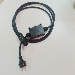 BC01 Panyambung PV Cable Betteri mun Schuko Colokkeun kalawan IP68 Box jeung Shelly Box