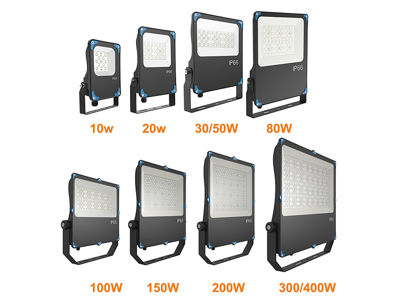 What are the characteristics of LED floodlights