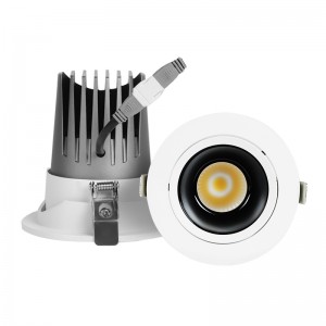 High Quality Dimmable COB LED Recessed Ceiling Light Downlight Spotlight Square Round Anti Glare LED Down Light