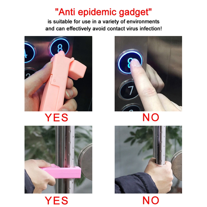 Multifunction Portable Non-contact Anti Touch Hands Free Door Opener Tool No Touch Hand No Touch Tool