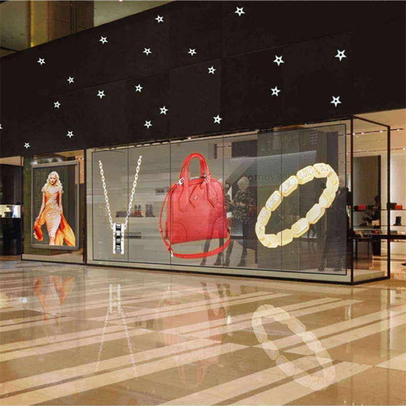 Customized Outdoor Curtain Transparent Display Screen LED Video Wall