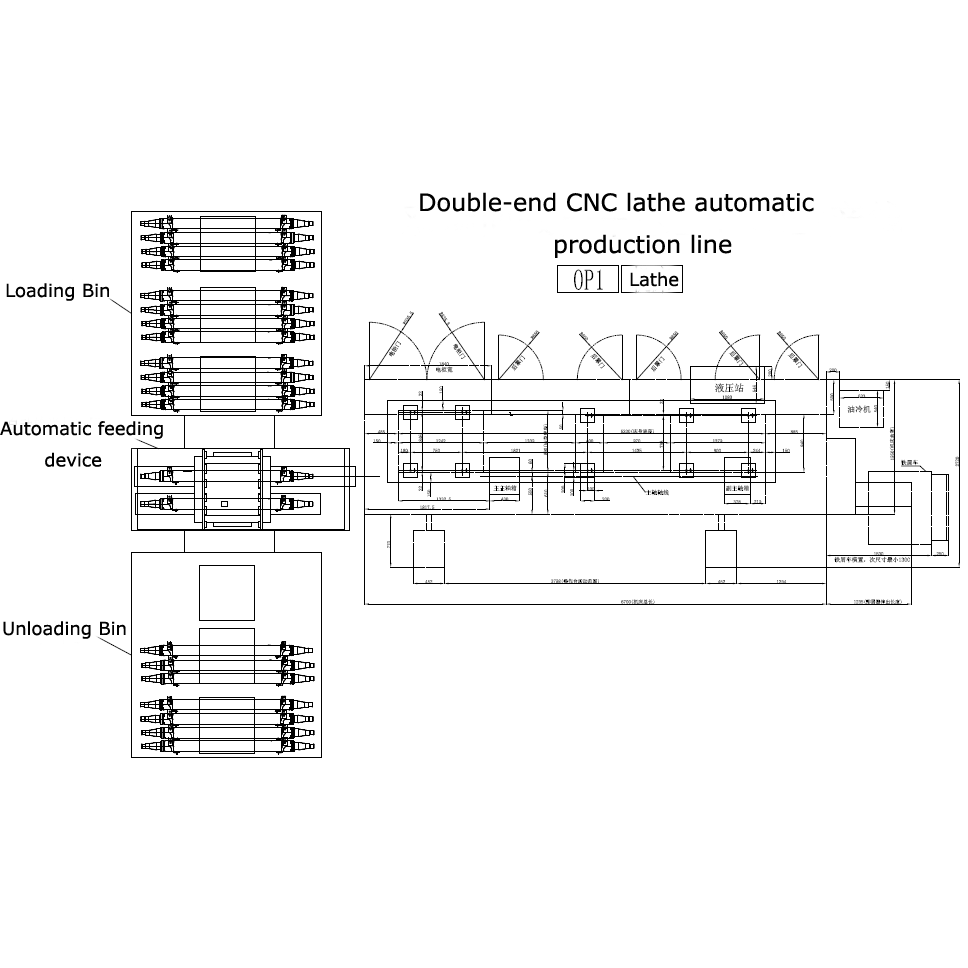 Automatic Production Line of Double-end CNC Lathe For The Axle